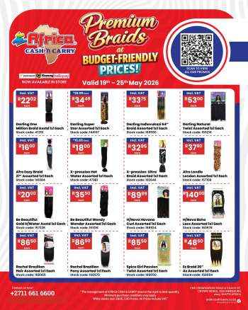 Africa Cash & Carry catalogue  - 19/05/2026 - 25/05/2026.