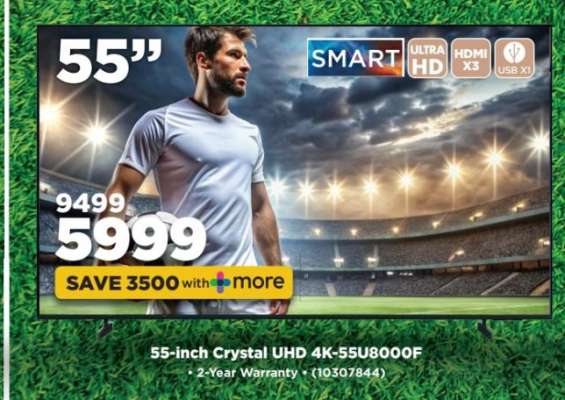 55-inch Crystal UHD 4K-55U8000F