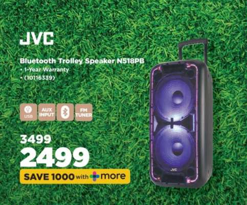 JVC Bluetooth Trolley Speaker N518PB