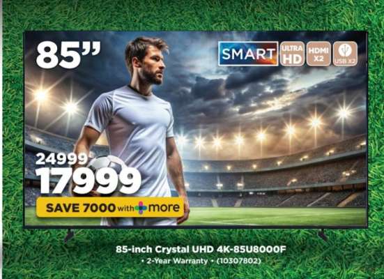 85-inch Crystal UHD 4K-85U8000F