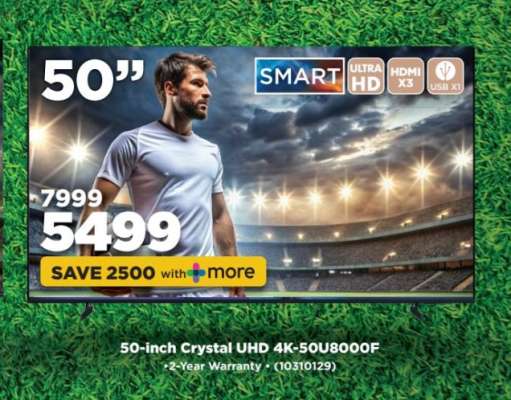 50-inch Crystal UHD 4K-50U8000F