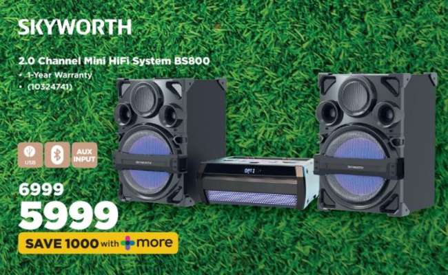SKYWORTH 2.0 Channel Mini HiFi System BS800