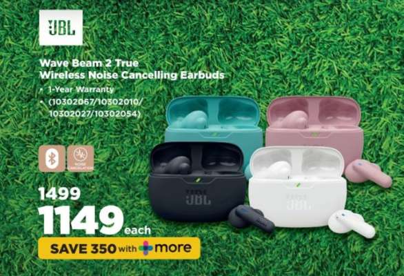 JBL Wave Beam 2 True Wireless Noise Cancelling Earbuds