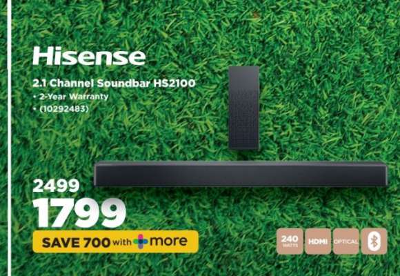 Hisense 2.1 Channel Soundbar HS2100