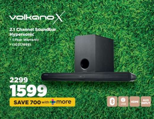 VolkanoX 2.1 Channel Soundbar Hypersonic