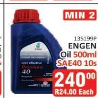 ENGEN Oil 500ml SAE40 10s