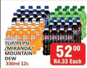 7UP/Pepsi/Miranda/Mountain Dew