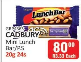 CADBURY Mini Lunch Bar/P.S