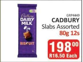 Cadbury Slabs Assorted