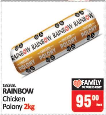 RAINBOW Chicken Polony 2kg
