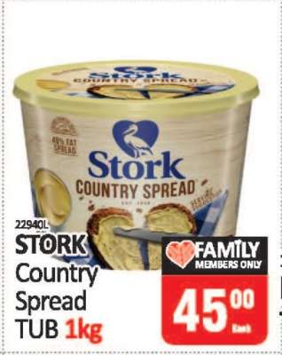 STORK Country Spread TUB 1kg