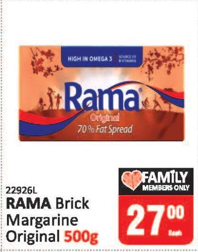 RAMA Brick Margarine Original 500g