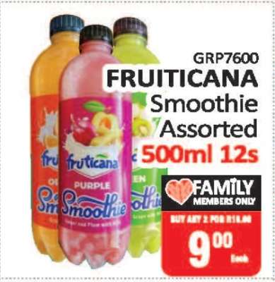 FRUITICANA Smoothie Assorted