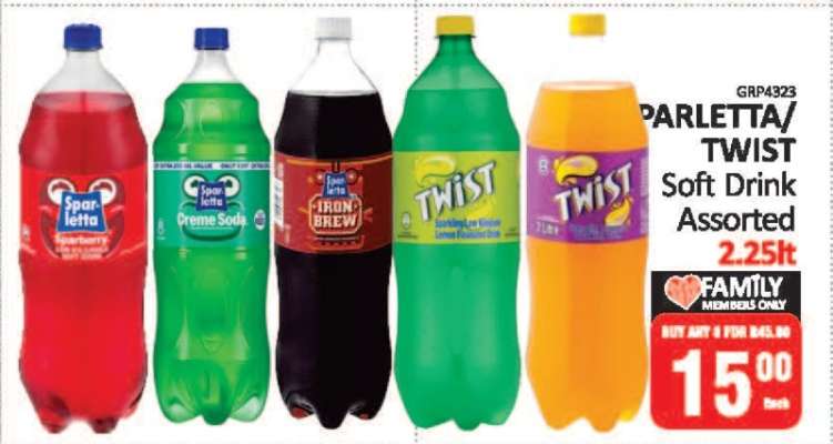 Parletta/Twist Soft Drink Assorted