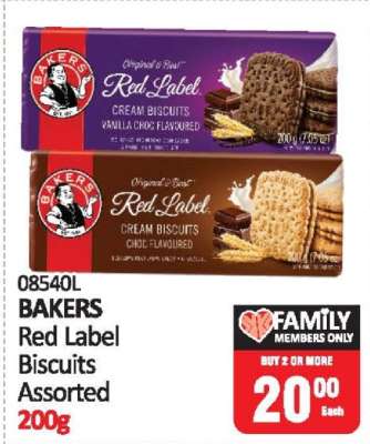 BAKERS Red Label Biscuits Assorted