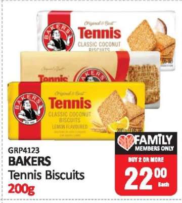 Bakers Tennis Biscuits