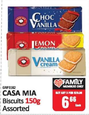 CASA MIA Biscuits 150g Assorted