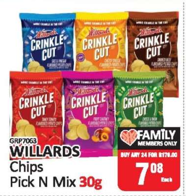 WILLARDS Chips Pick N Mix 30g