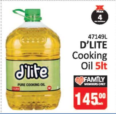 D'LITE Cooking Oil 5lt