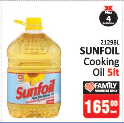 SUNFOIL Cooking Oil 5lt