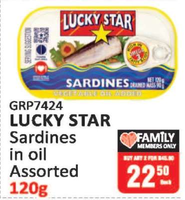 LUCKY STAR Sardines in oil Assorted