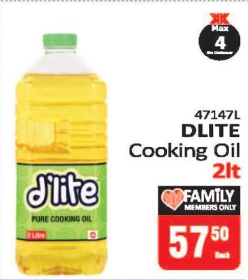DLITE Cooking Oil 2lt