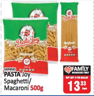 PASTA Joy Spaghetti/Macaroni 500g