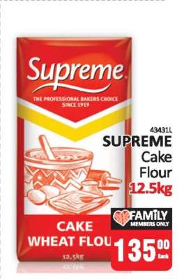 Supreme Cake Flour 12.5kg