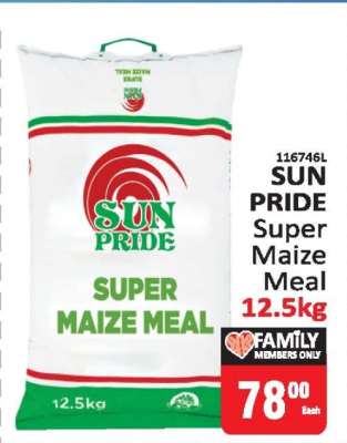 SUN PRIDE Super Maize Meal 12.5kg