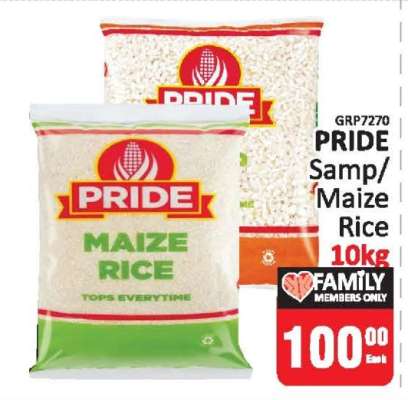 PRIDE Samp/Maize Rice 10kg
