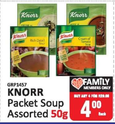 Knorr Packet Soup Assorted-50g