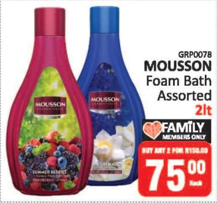 Mousson Foam Bath Assorted