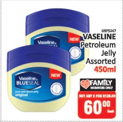 VASELINE Petroleum Jelly Assorted 450ml