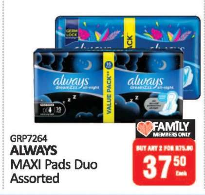 ALWAYS MAXI Pads Duo Assorted