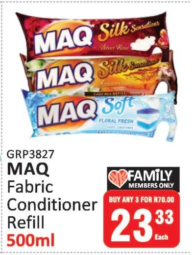 MAQ Fabric Conditioner Refill 500ml