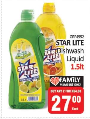 STAR LITE Dishwash Liquid