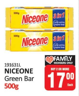 NICEONE Green Bar 500g
