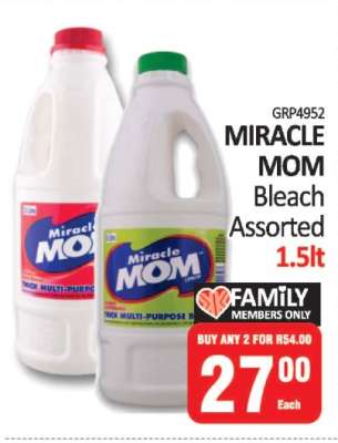 MIRACLE MOM Bleach Assorted 1.5lt