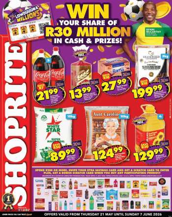 Shoprite catalogue  - 21/05/2026 - 07/06/2026.