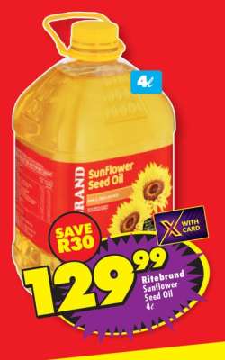 Ritebrand Sunflower Seed Oil 4ℓ