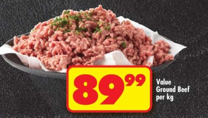 VALUE GROUND BEEF per kg