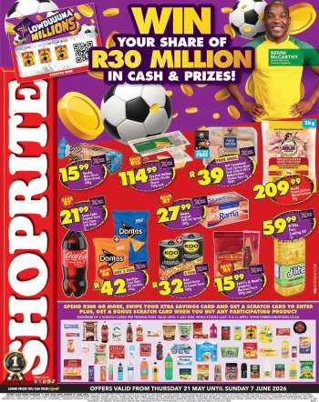 Shoprite catalogue  - 21/05/2026 - 07/06/2026.