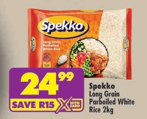 Spekko Long Grain Parboiled White Rice 2kg