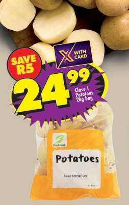 CLASS 1 POTATOES 2kg bag