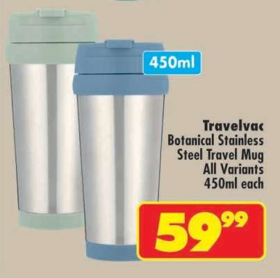 Travelvac Botanical Stainless Steel Travel Mug