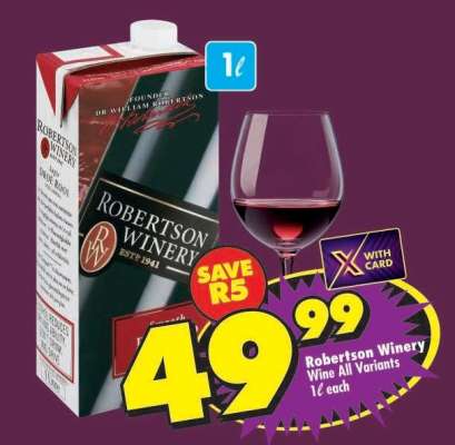 ROBERTSON WINERY WINE all variants
