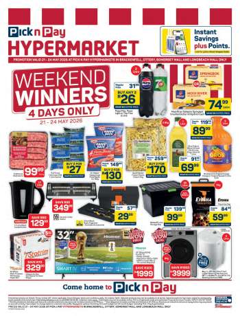 Pick n Pay catalogue  - 21/05/2026 - 24/05/2026.