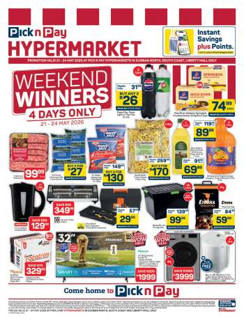 Pick n Pay catalogue  - 21/05/2026 - 24/05/2026.