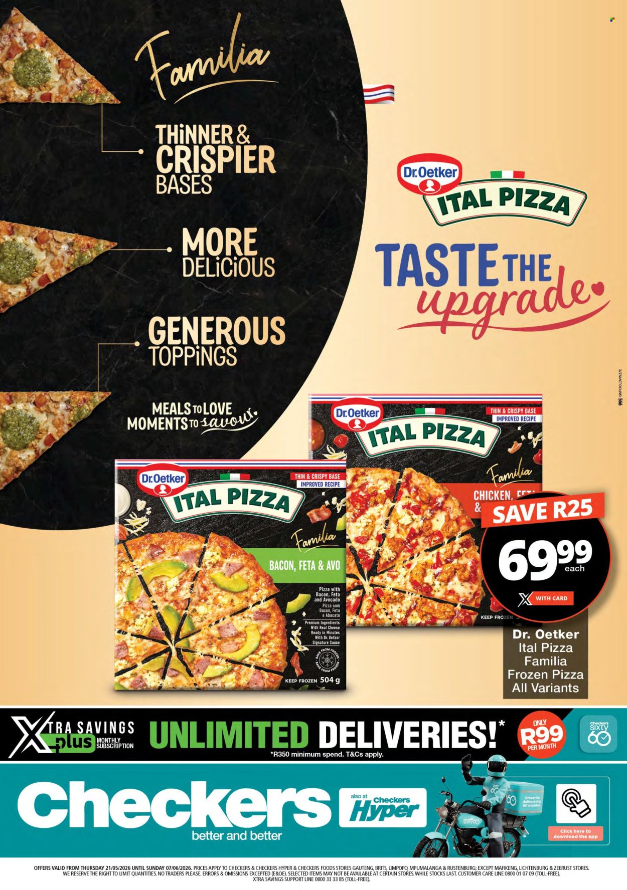Checkers specials - 21/05/2026 - 07/06/2026. Page 1