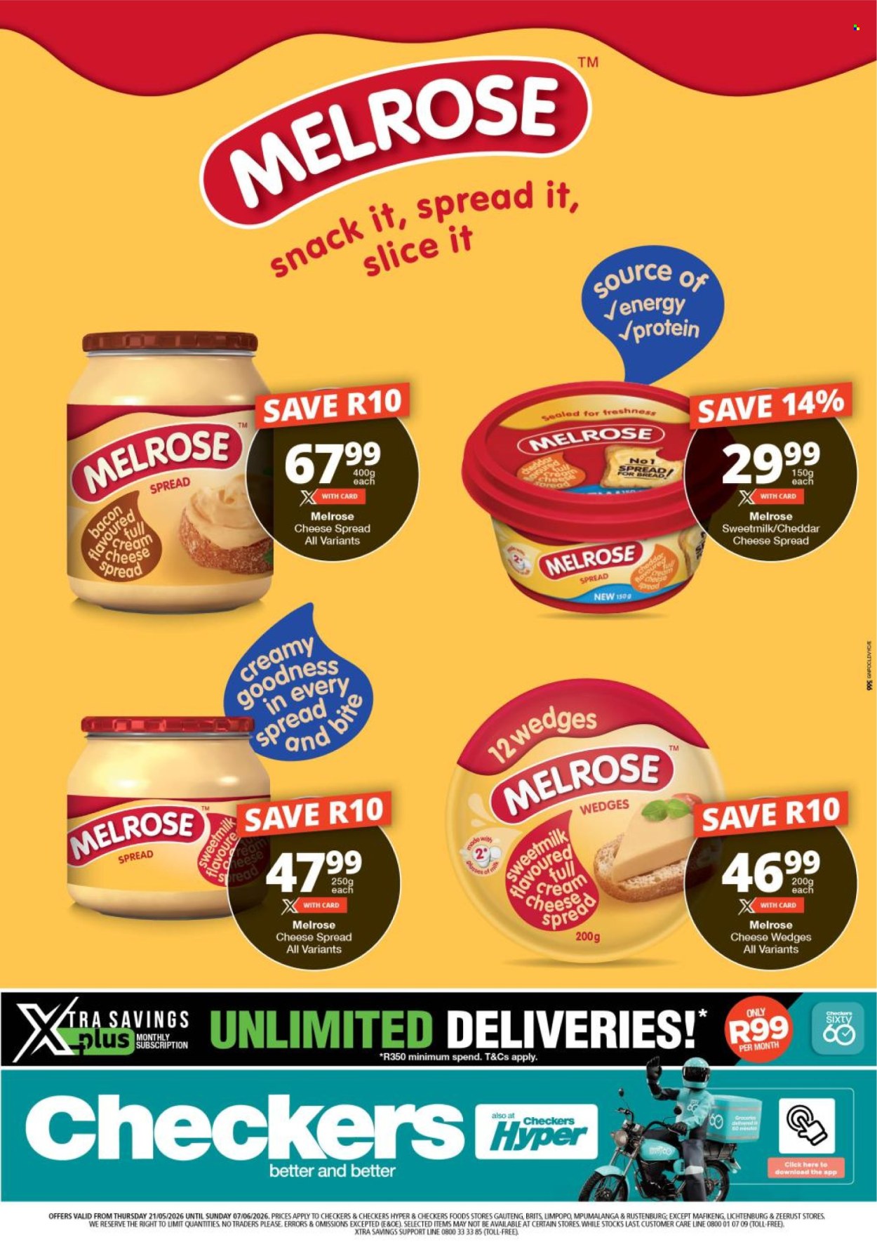 Checkers specials - 21/05/2026 - 07/06/2026. Page 1